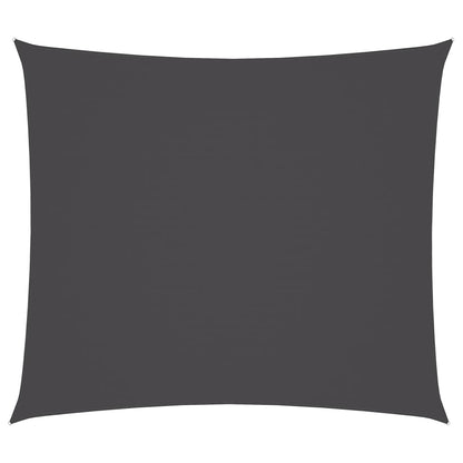 Vidaxl Toldo De Vela Rectangular Tela Oxford Gris Antracita 2x2,5 M_0