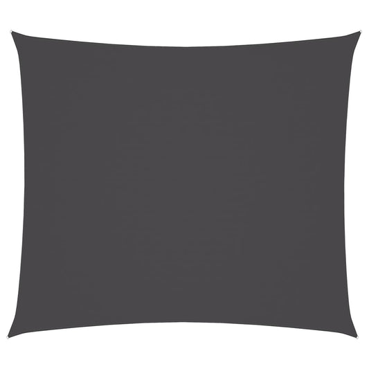 Vidaxl Toldo De Vela Rectangular Tela Oxford Gris Antracita 2x2,5 M_0