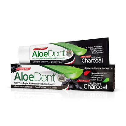 Dentífrico Aloe con Carbón activo AloeDent 100 ml