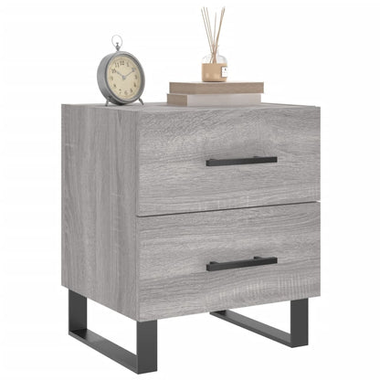 Mesitas Noche 2 Uds Madera Ingeniería Gris Sonoma 40x35x47,5 Cm_1