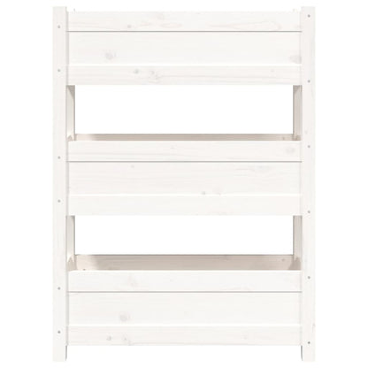 Jardinera De Madera Maciza De Pino Blanco 77x25x104,5 Cm_4