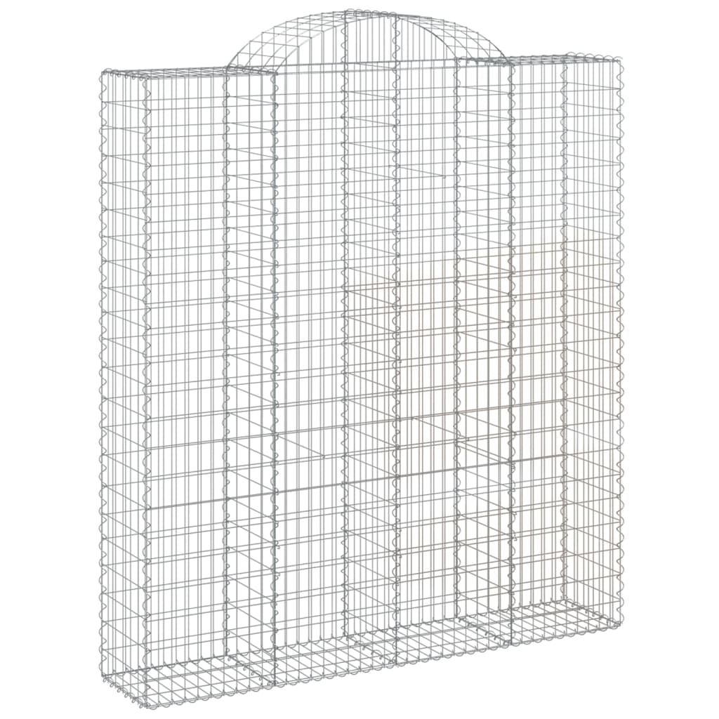 Cestas De Gaviones 6 Uds Forma De Arco Hierro 200x50x220/240 Cm_2