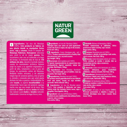 Sal rosa del Himalaya gruesa Naturgreen 500 g