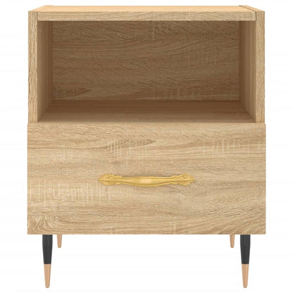 Mesita Noche 2 Uds Madera Ingeniería Roble Sonoma 40x35x47,5 Cm_4