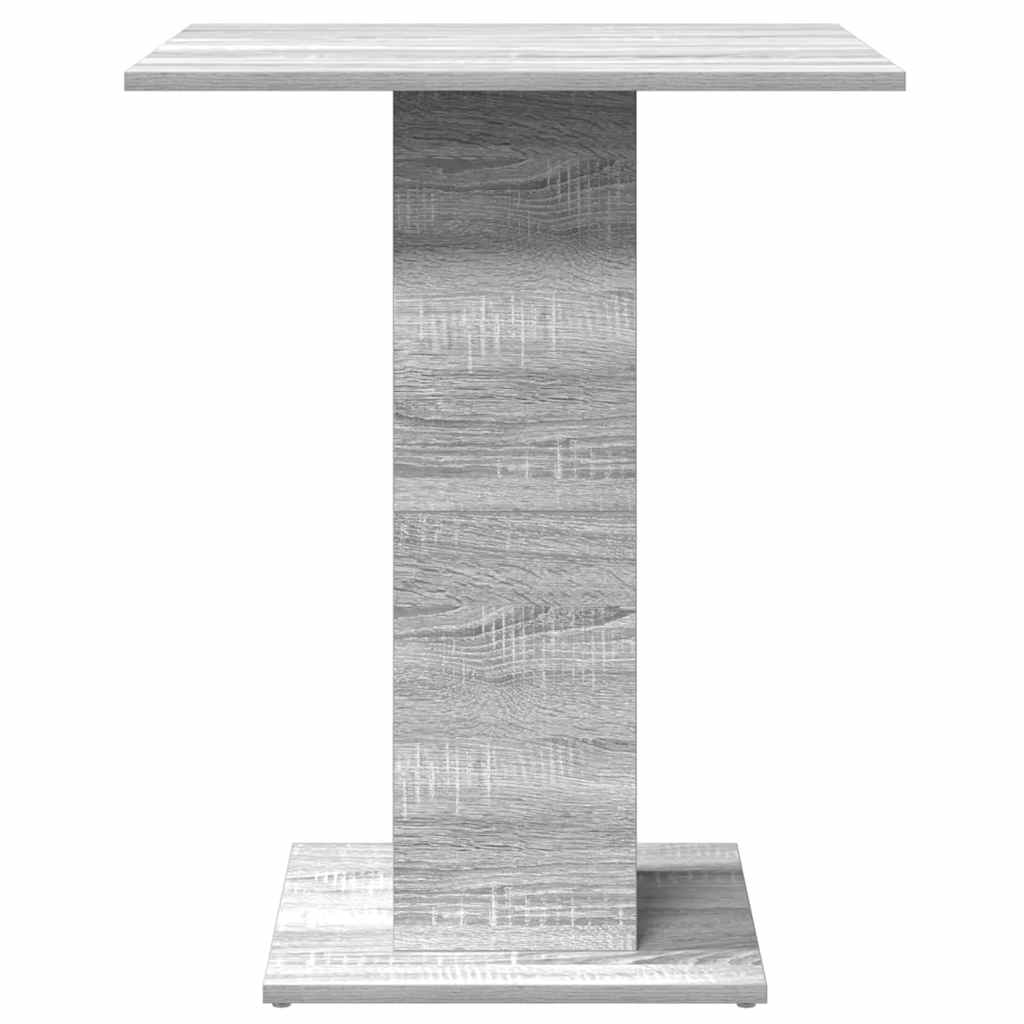Mesa De Bistró Madera Contrachapada Gris Sonoma 60x60x75 Cm_3