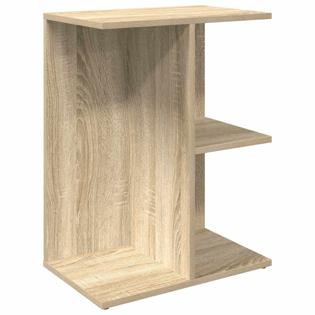 Mesita Noche 2 Uds Madera Ingeniería Roble Sonoma 46,5x29x61 Cm_2