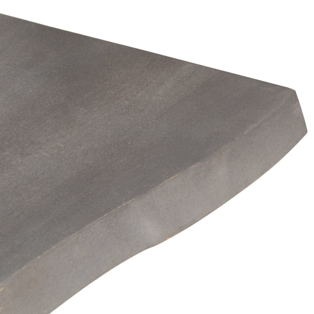 Mesa De Centro Borde Natural Madera Maciza Acacia 60x60x40 Cm_2