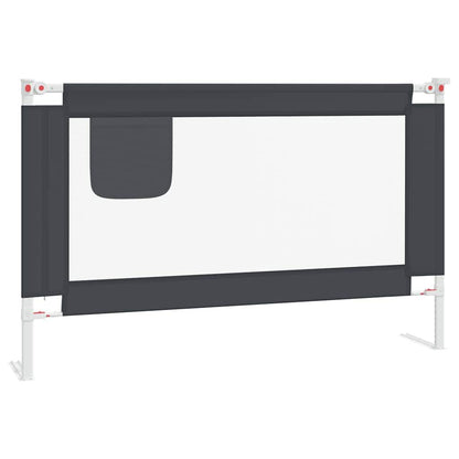 Vidaxl Barandilla De Seguridad Cama De Niño Gris Oscuro Tela 120x25 Cm_0