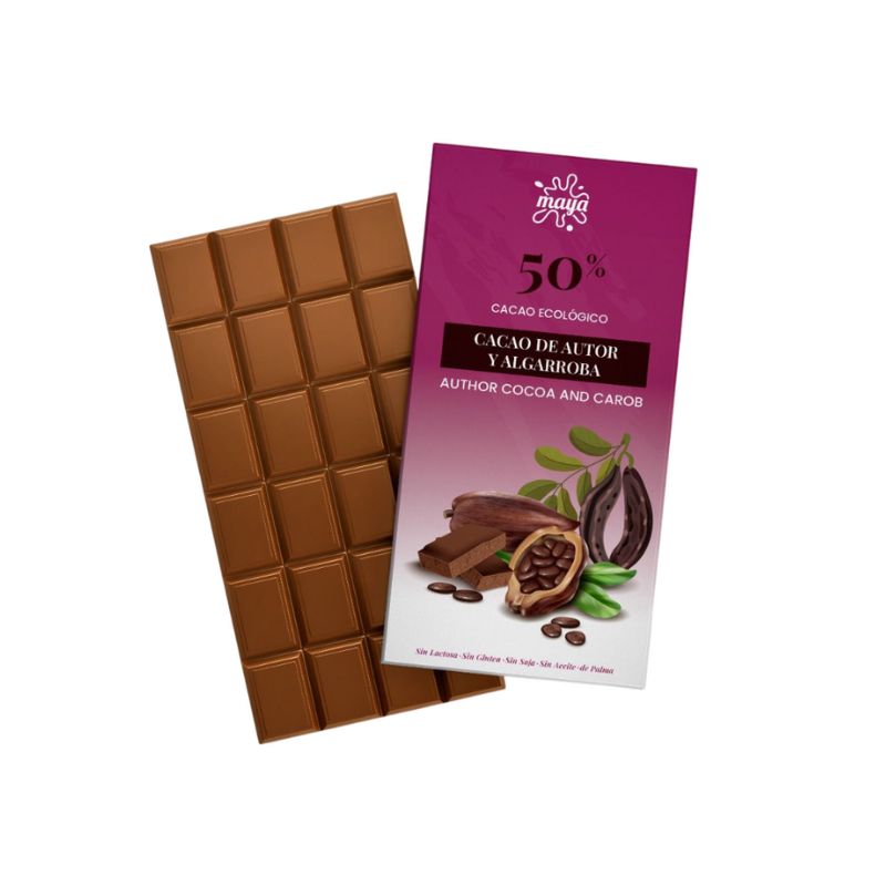 Chocolate De Algarroba 50% Maya Organic 75g_0