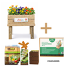 Mesa De Cultivo Infantil De Madera Con Kit De Cultivo Flores Comestibles| Vidahuerto