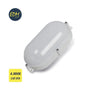 Aplique Exterior Led Oval 9w Ip65 4000k 22x12x6cm Luz Dia Edm