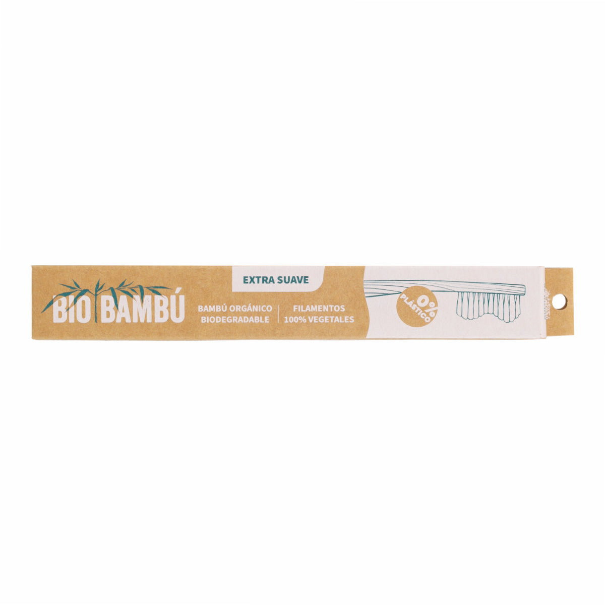 Cepillo de dientes Adulto Extra Suave BioBambú 0% plástico