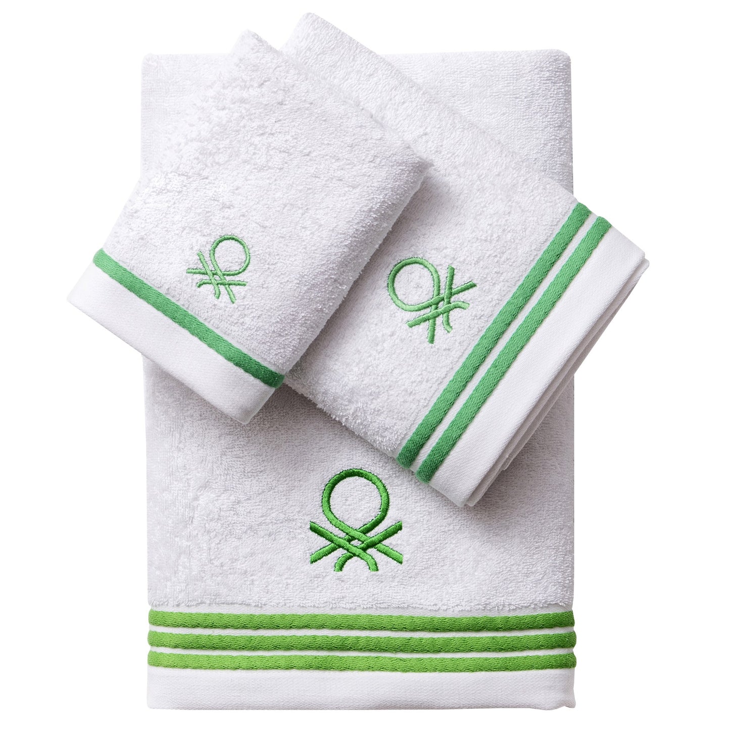 Set 3pc Toalla De Baño (1pc 30x50cm + 1pc 50x90cm + 1pc 70x140cm) 450gsm 100% Algodón Verde_0