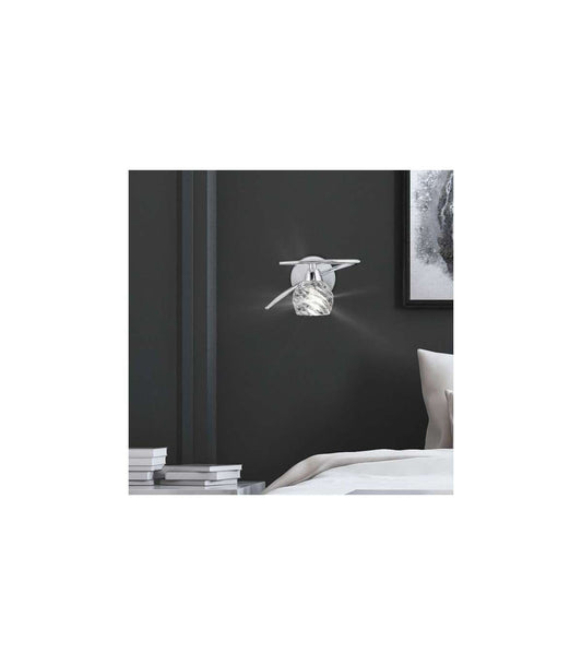 Aplique A Pared Orquidea En Acabado Cromo, 13 Cm(alto)18 Cm(ancho)20 Cm(largo)_0