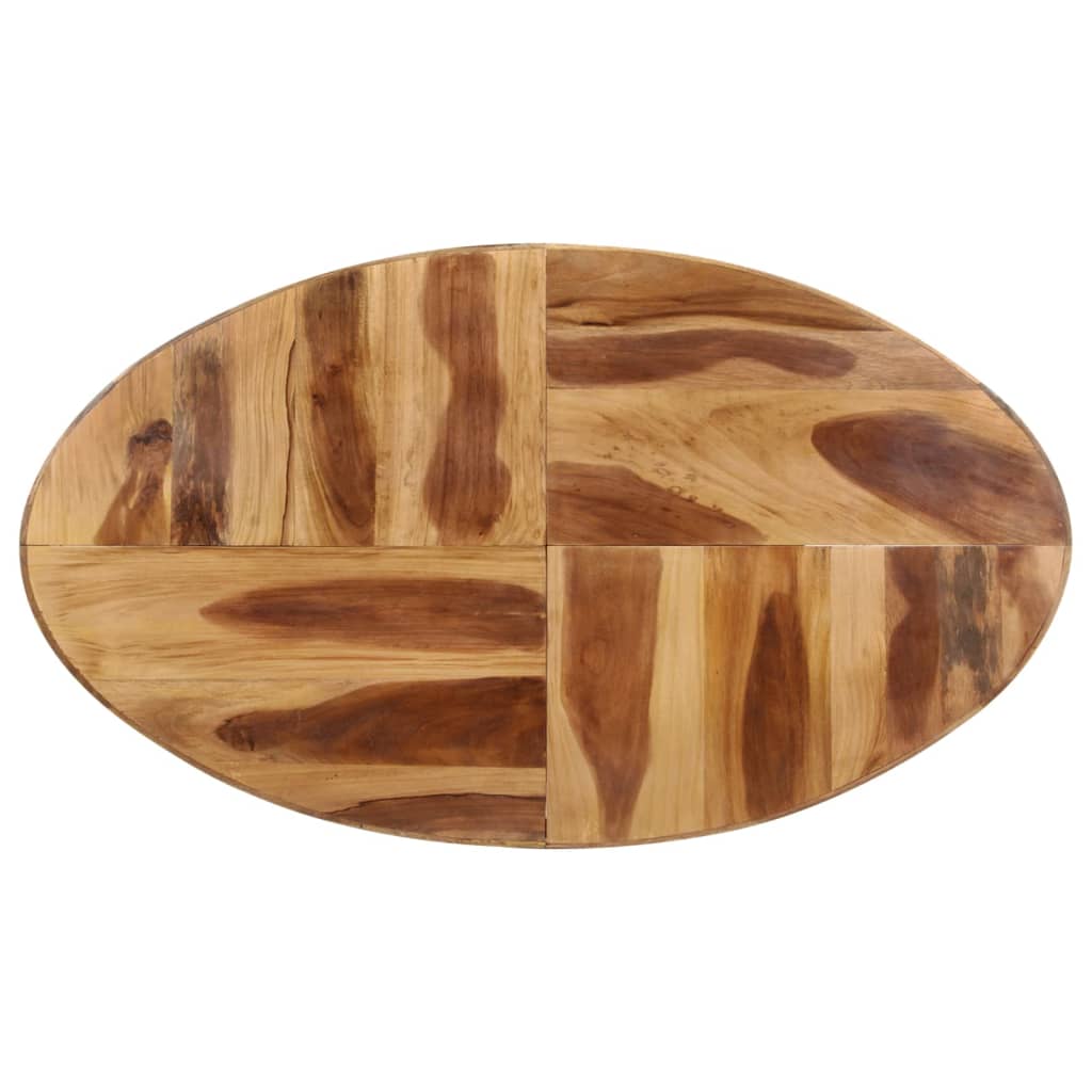 Mesa De Comedor Madera Maciza De Acacia 140x80x75 Cm_2