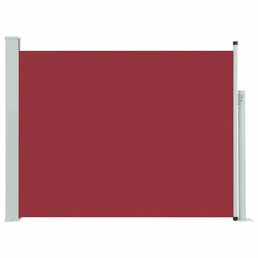 Vidaxl Toldo Lateral Retráctil Para Patio Rojo 140x500 Cm_0