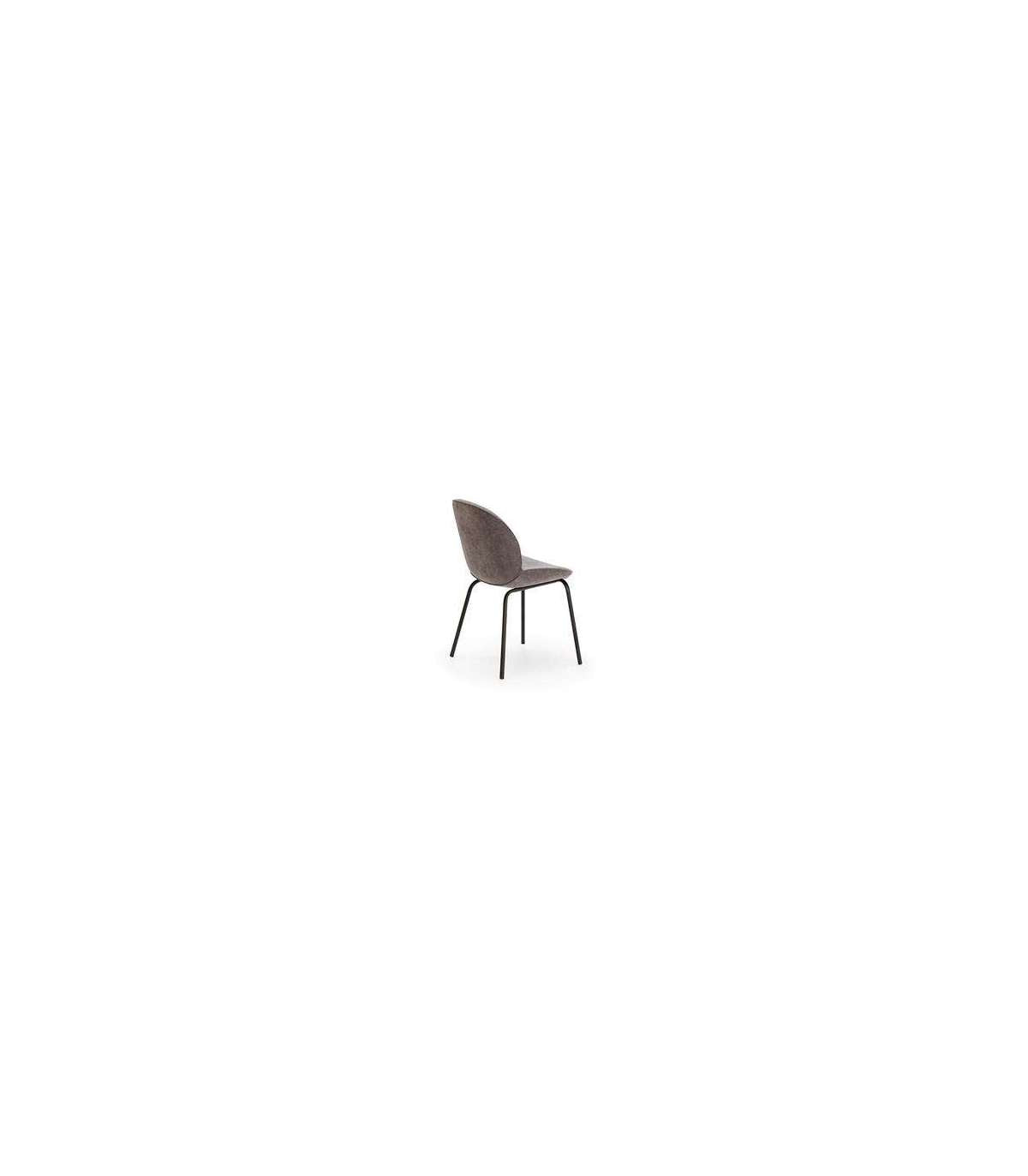 Pack De 2 Sillas Modelo Bruno Tapizado En Textil Gris, 84cm(alto) 47cm(ancho) 42cm(fondo)._2