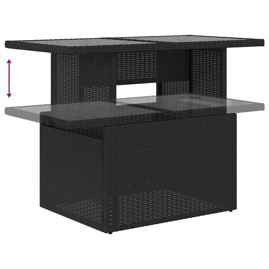 Set De Sofás De Jardín Y Cojines 8 Piezas Ratán Sintético Negro / Vetonek_3