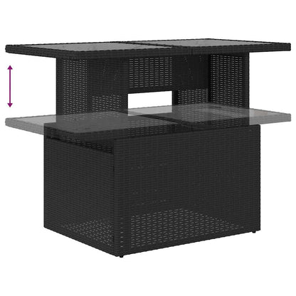Set De Sofás De Jardín Y Cojines 8 Piezas Ratán Sintético Negro / Vetonek_2