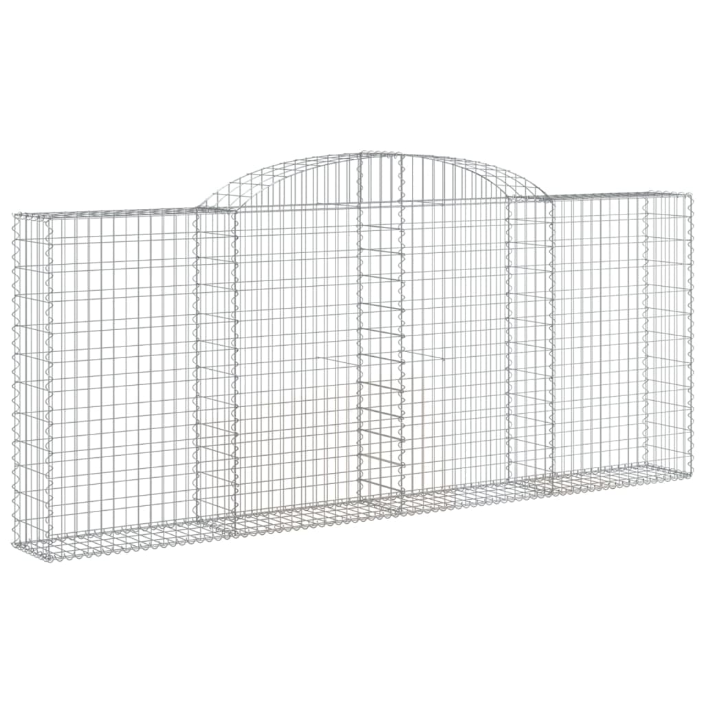 Cestas Gaviones 15 Uds Forma De Arco Hierro 300x30x120/140 Cm_2