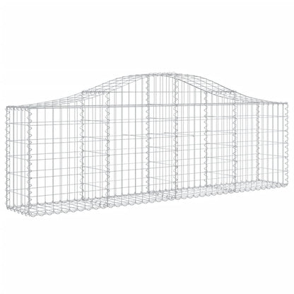 Cestas De Gaviones 6 Uds Forma De Arco Hierro 200x30x60/80 Cm_2