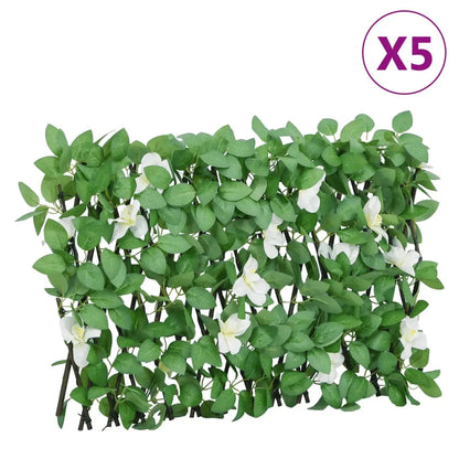 Enrejado Expansible De Hiedra Artificial Verde 5 Uds 180x30 Cm / Vetonek_4