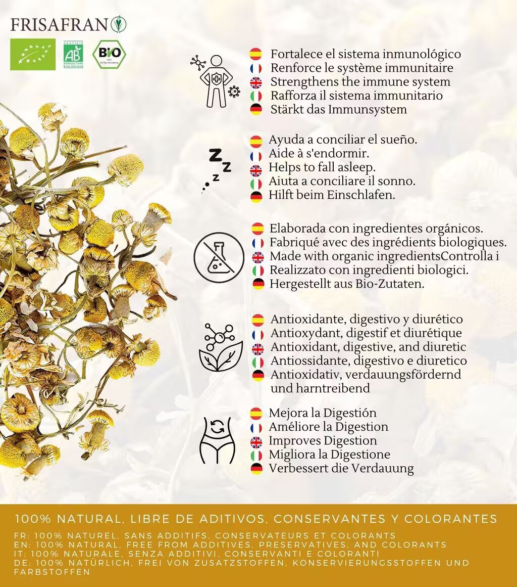 Infusión De Manzanilla Dulce A Granel Ecológica | Frisafran 100 G_1