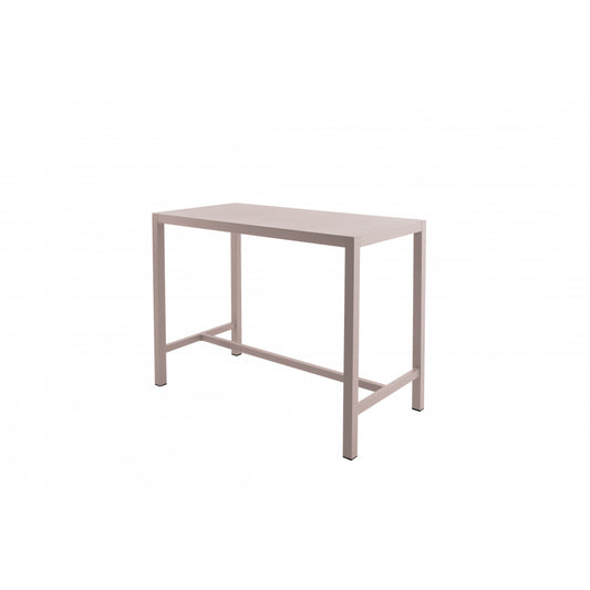 Inari Taupe Mesa Alta De Bar Para 4 Personas Aluminio 140x70x103cm - Mobiliario De Jardin_0
