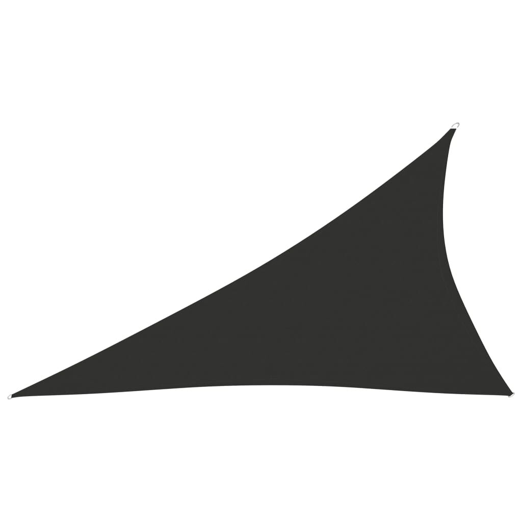 Vidaxl Toldo De Vela Triangular Tela Oxford Gris Antracita 4x5x6,4 M_0