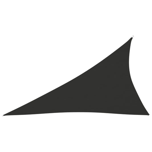 Vidaxl Toldo De Vela Triangular Tela Oxford Gris Antracita 4x5x6,4 M_0