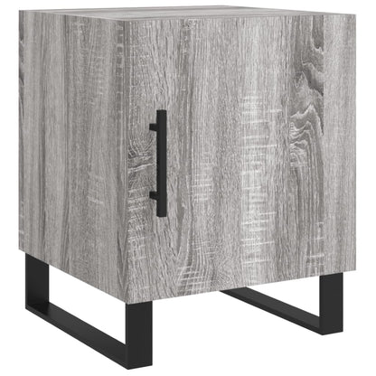 Mesita De Noche Madera De Ingeniería Gris Sonoma 40x40x50 Cm_0