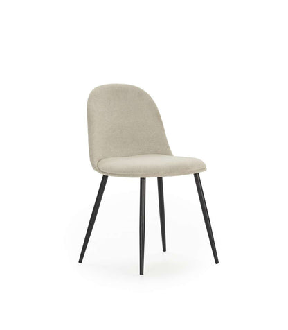 Pack De 4 Sillas Para Cocina O Comedor Dalila Tapizado Textil Beige, 48/80cm(alto) 49.5cm(_0