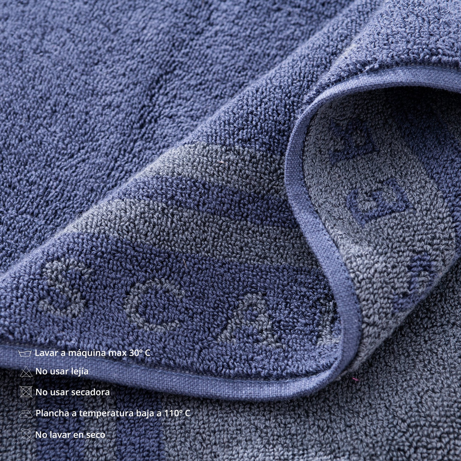 Alfombrilla De Baño 50x80cm En Algodón Azul Navy Con Rayas Scalpers Home_3