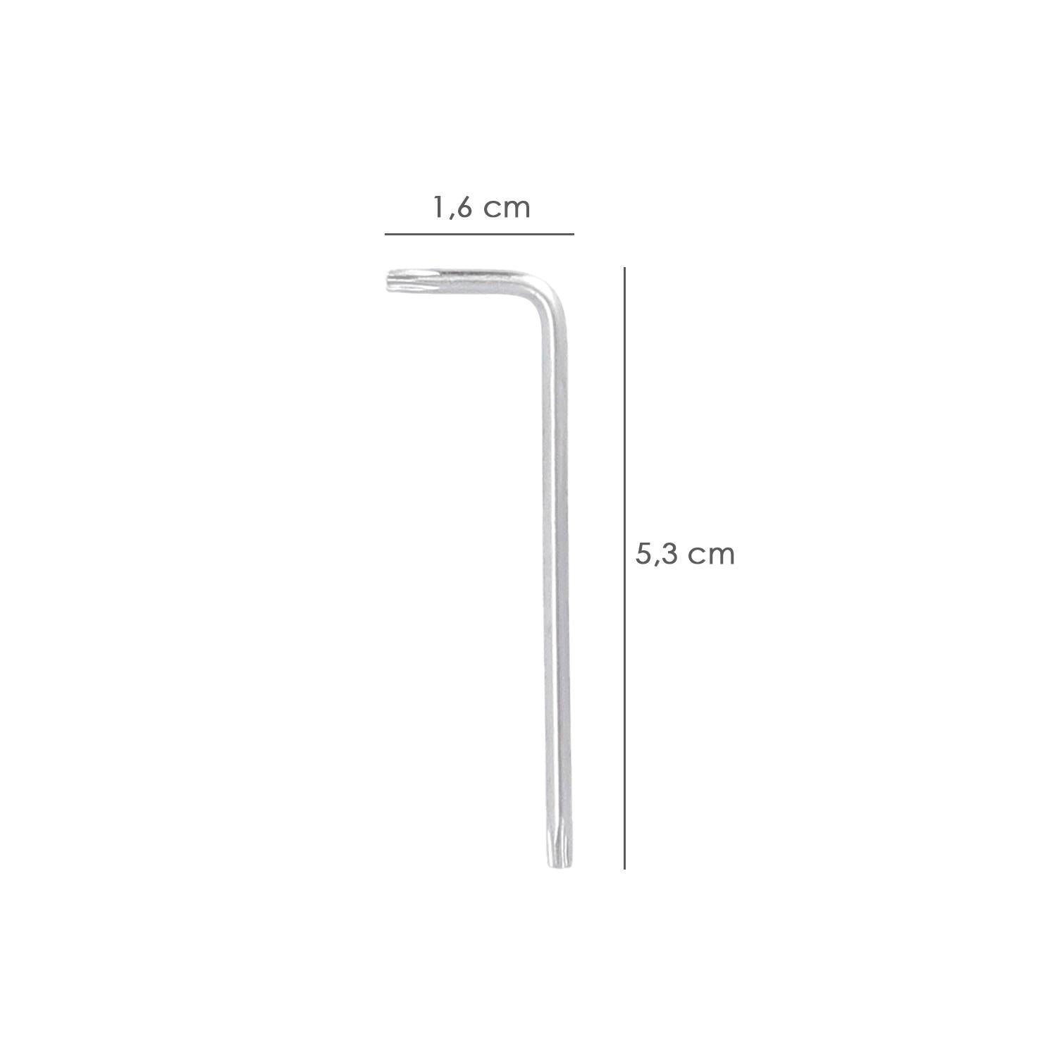 Llave Torx Standar Acero Cromo Vanadio Profesional T08 Mm. Llave Estrella, Llave Allen Estrella_1