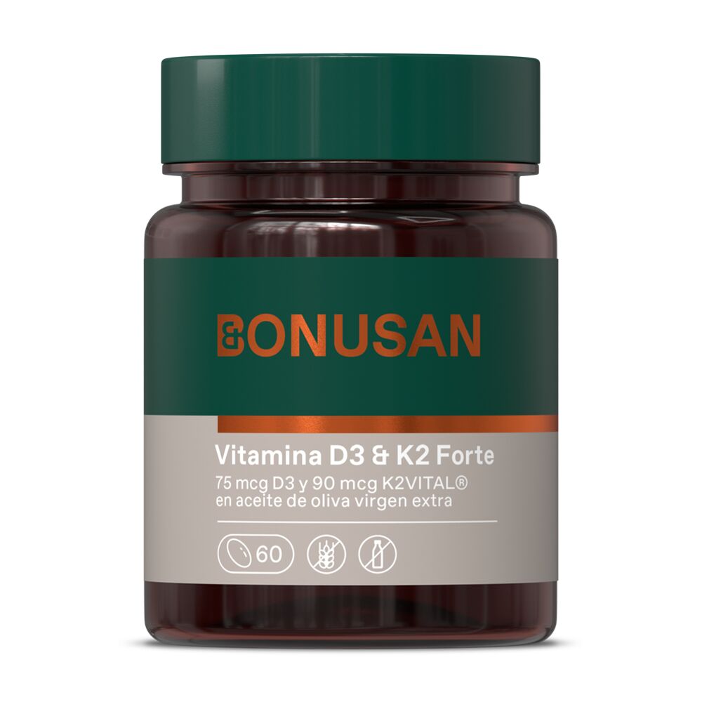 Vitamina D3 & K2 Forte, Bonusan, 60 perlas