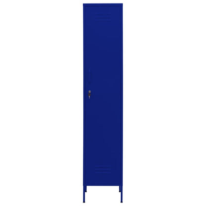 Armario Taquilla De Acero Azul Marino 35x46x180 Cm_2