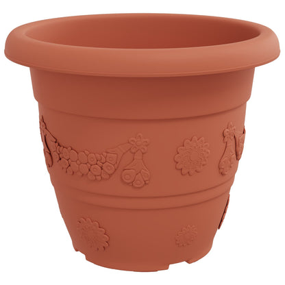 Macetas 24 Pcs Rojo Ladrillo Ø 39 X 32 Cm Plástico_5