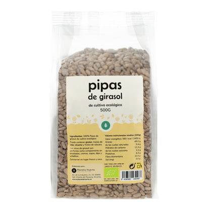Pipas peladas de Girasol ECO Planeta Huerto 500 g