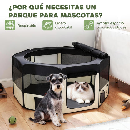 Pawhut Parque Plegable Para Perros Y Gatos_3
