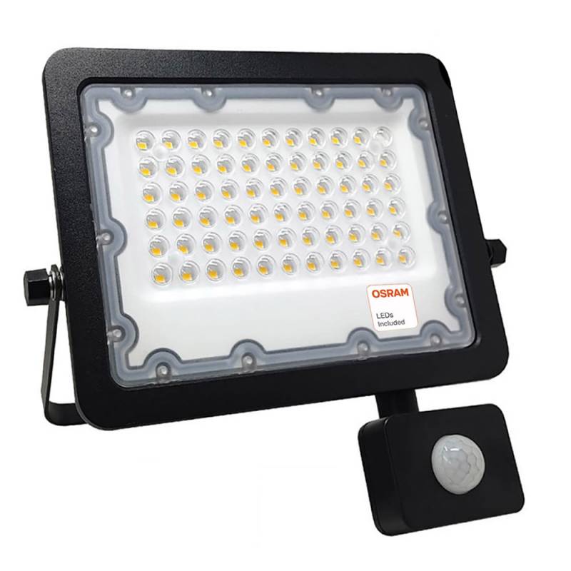 Proyector Led Chipled Osram Excel, 50w Con Sensor Movimiento Y Luminosidad Pir, Blanco Neutro_1