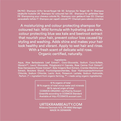 Champú Soft Wild Rose Color Urtekram, 500 ml