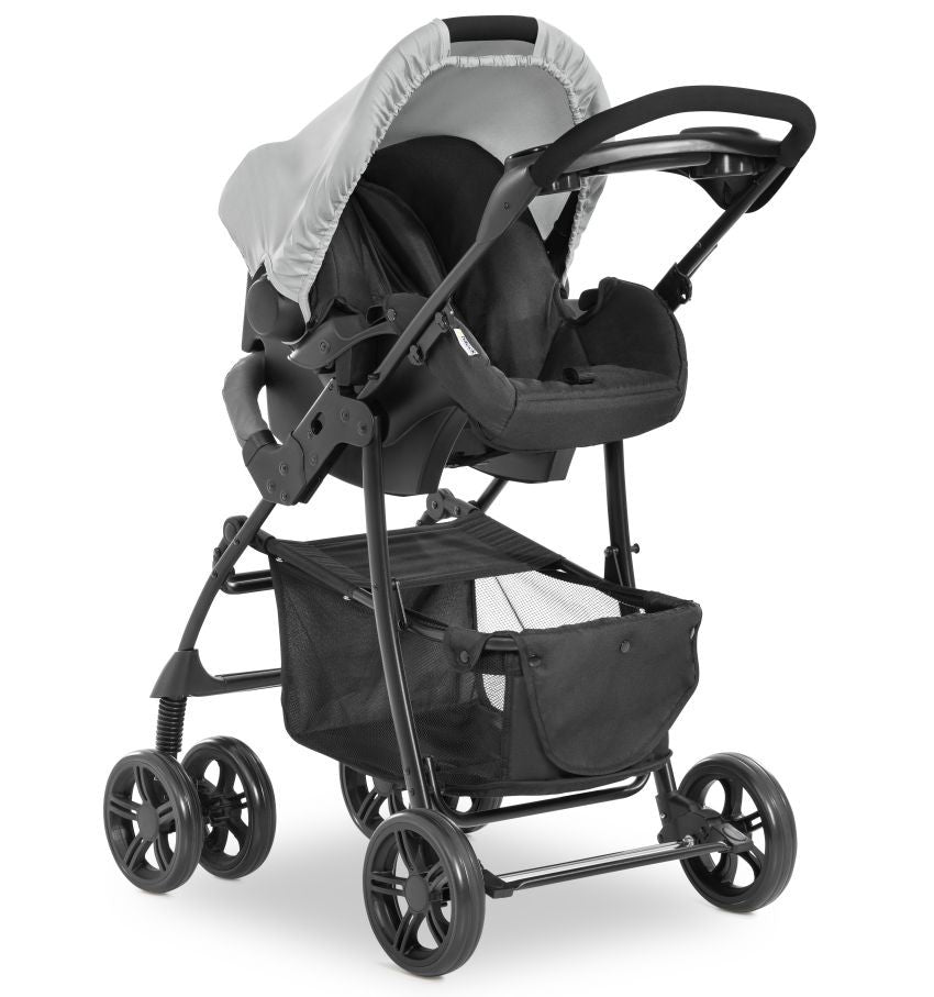 Carrito De Bebé Shopper Trío Hasta 22 Kg Capazo Duro Gris_4