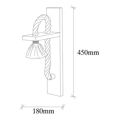Aplique De Pared, Madera , Madera, 9x18x45, Casquillo 1 X E 27 Max 40 W_1