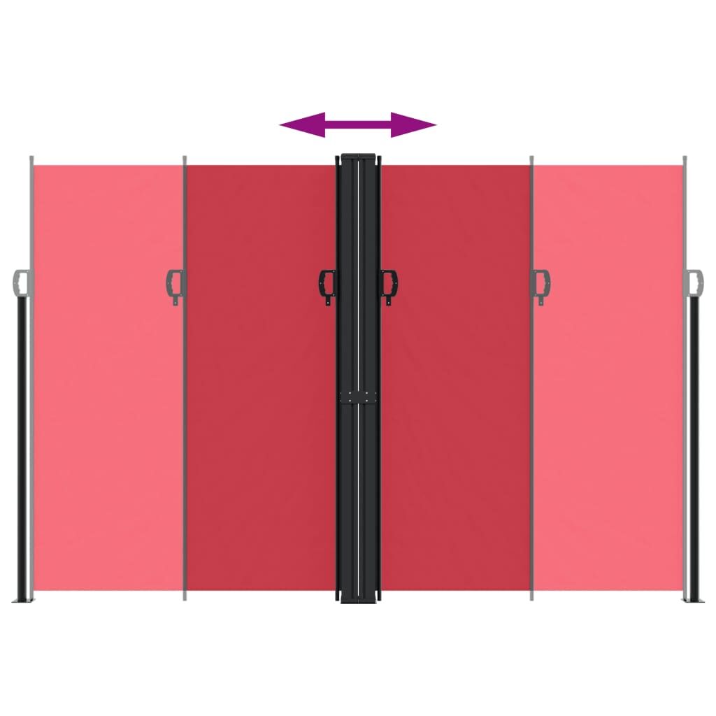 Vidaxl Toldo Lateral Retráctil Rojo 220x1000 Cm_4