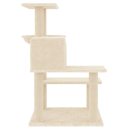 Vidaxl Rascador Para Gatos Con Postes De Sisal Color Crema 82,5 Cm_3