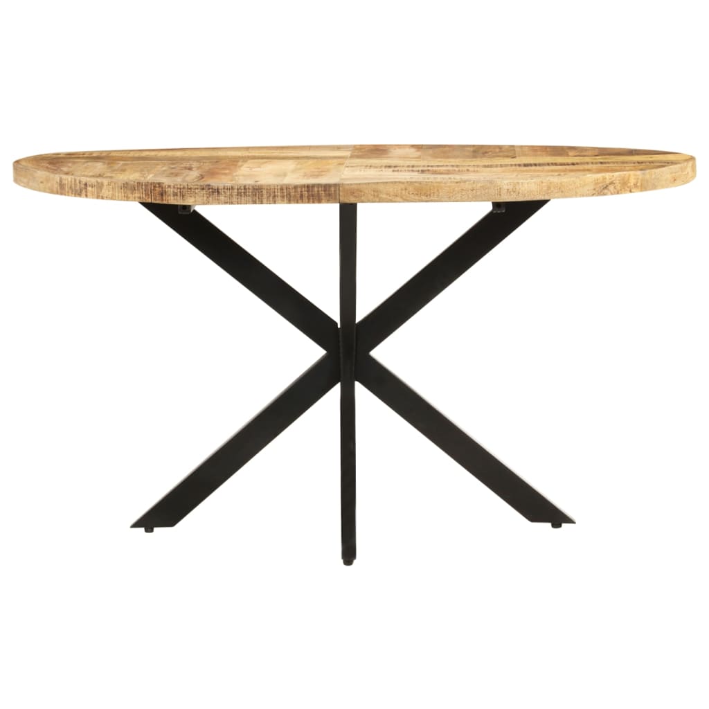 Mesa De Comedor De Madera Maciza De Mango 140x80x75 Cm_0