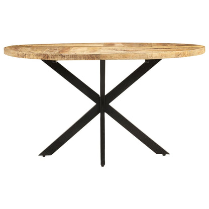 Mesa De Comedor De Madera Maciza De Mango 140x80x75 Cm_0