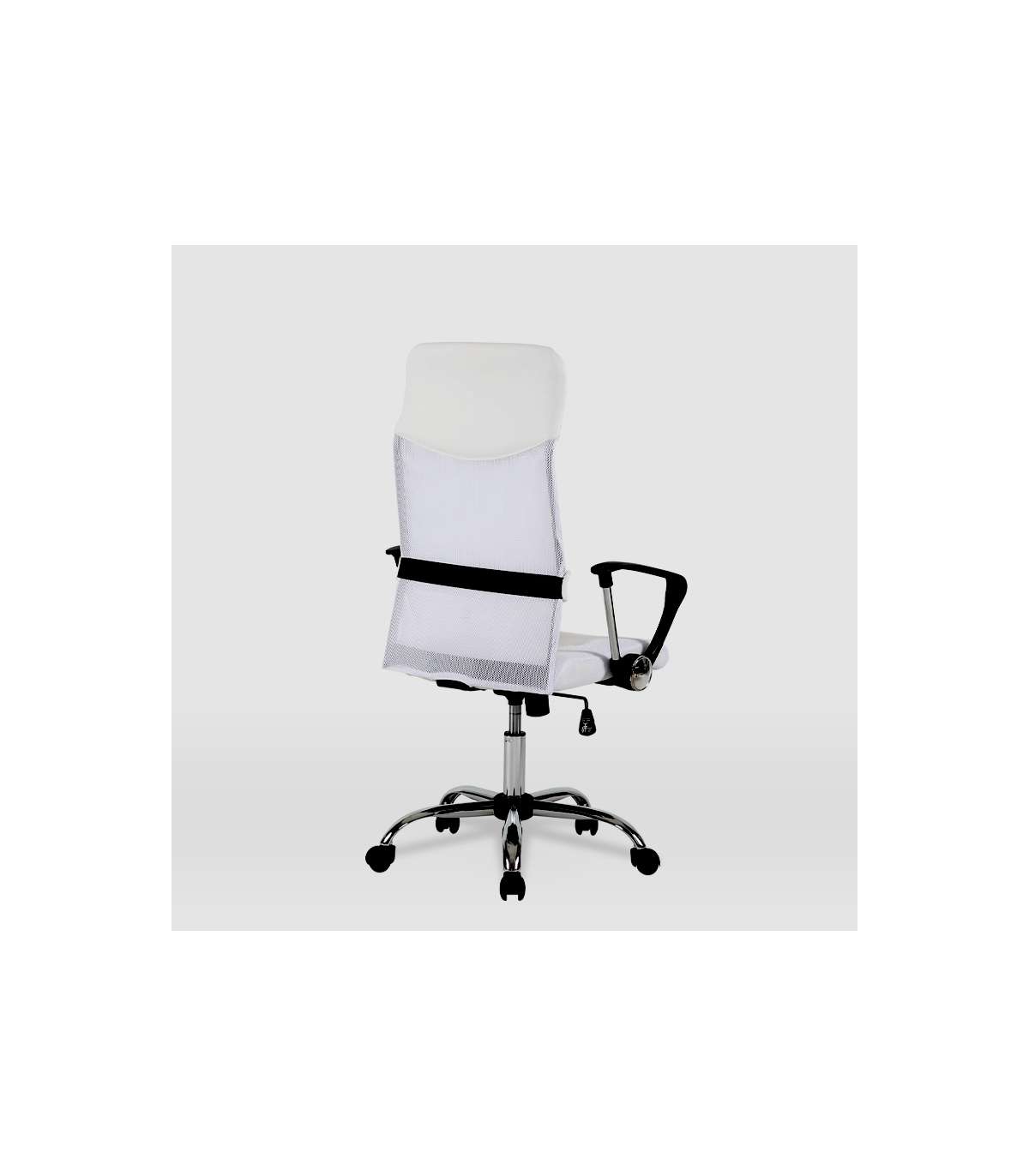 Silla De Oficina Dafne Acabado Blanco. Alto: 112.5-122cm Ancho: 60cm Fondo: 49.5cm._2