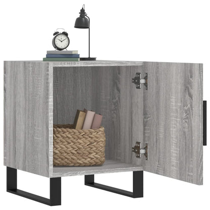 Mesitas Noche 2 Uds Madera Ingeniería Gris Sonoma 40x40x50 Cm_1