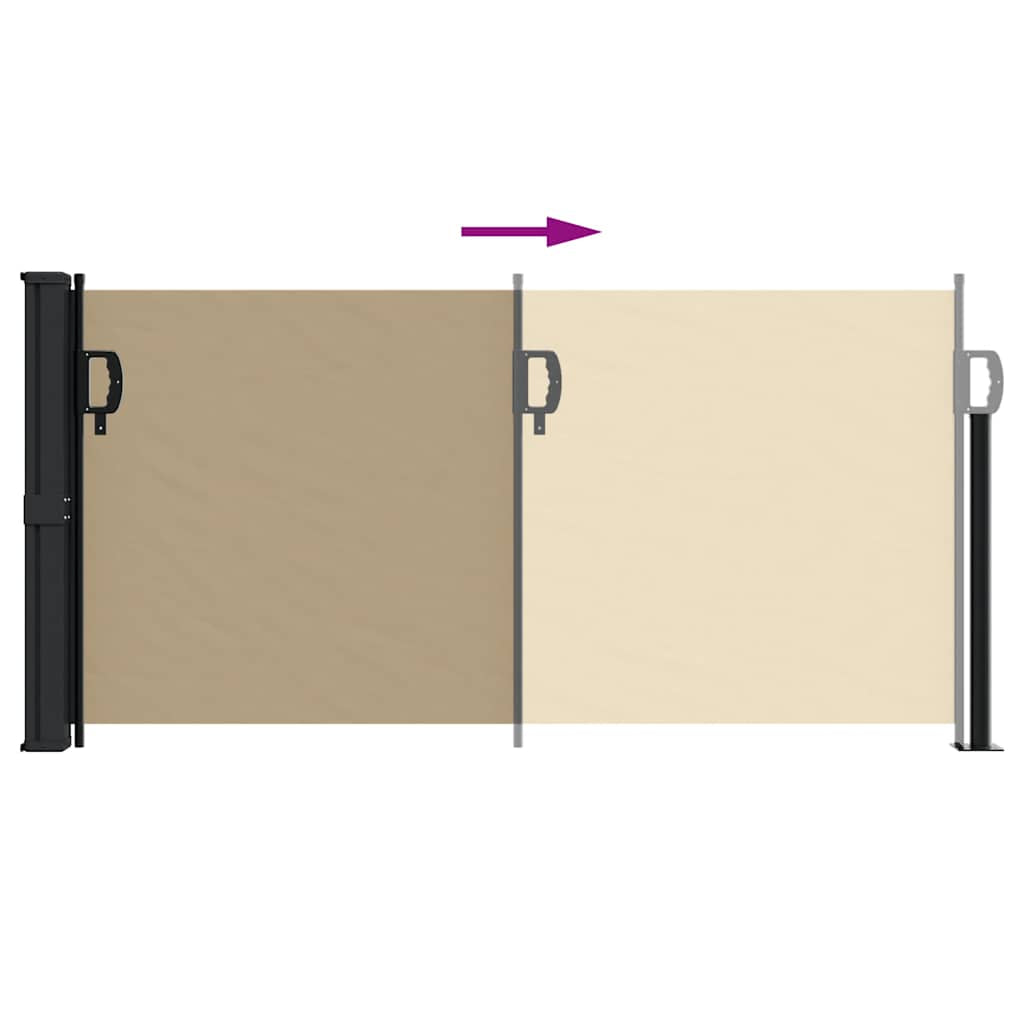 Vidaxl Toldo Lateral Retráctil Beige 100x300 Cm_4